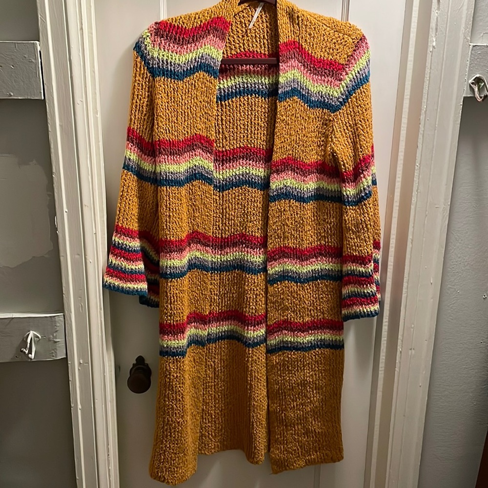 Free People Colorful Duster